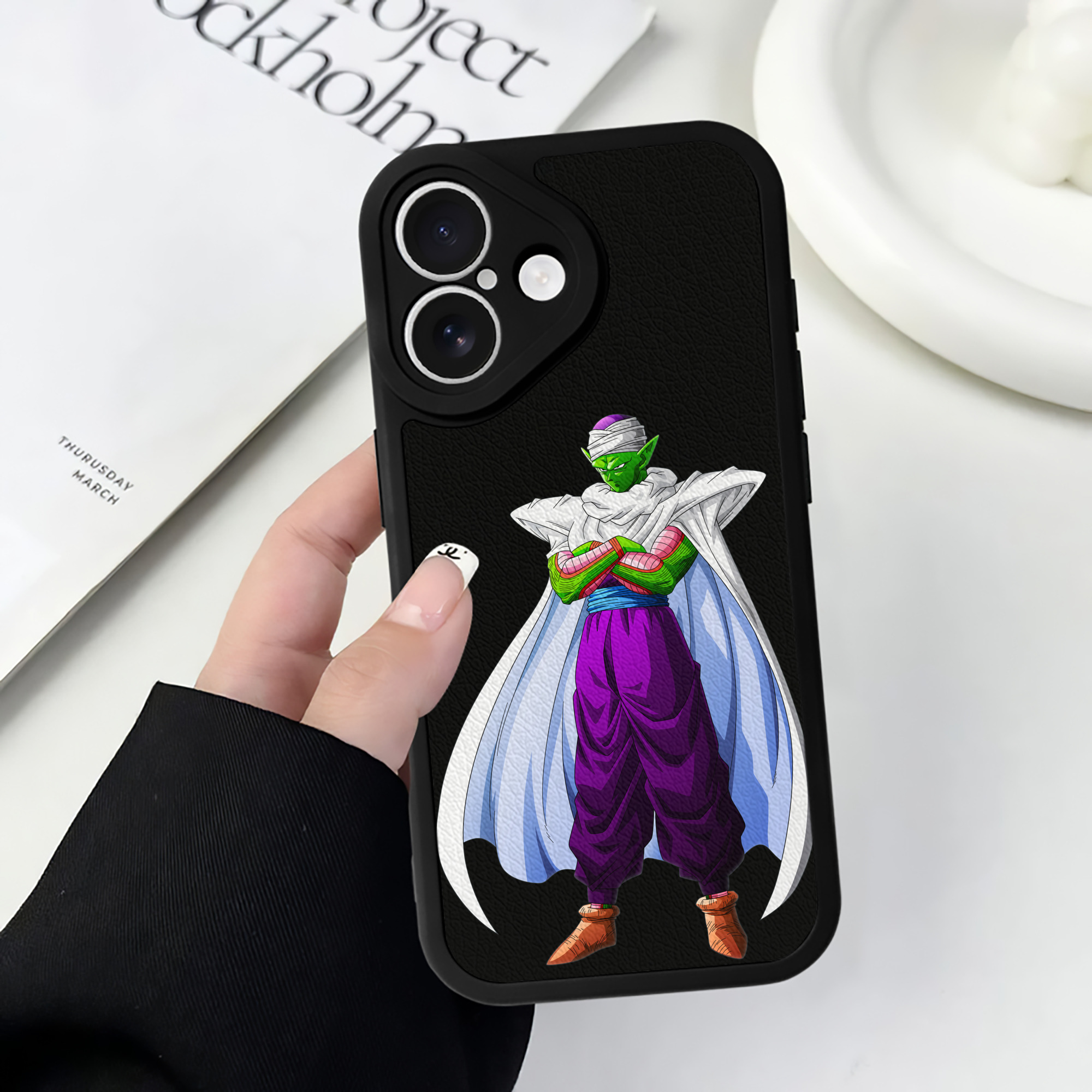 （画像用） ドラゴンボール ピッコロ DRAGON BALL Piccolo 【iPhone 16シリーズ対応】シリコンスマホケース（レザー調） 材質：シリコン